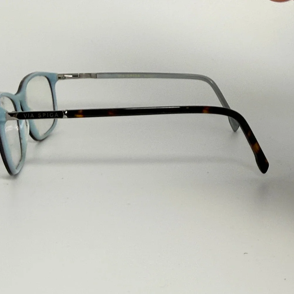 Via Spiga Evanne Eyeglasses Tortoise Blue Square Frames Zyloware‎ 135mm 22109